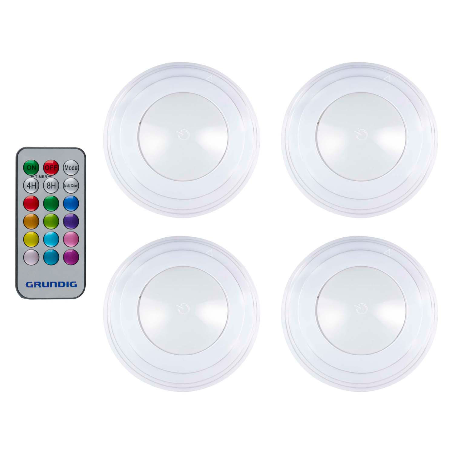 Lot de 4 lampes LED sans fil à couleurs changeantes