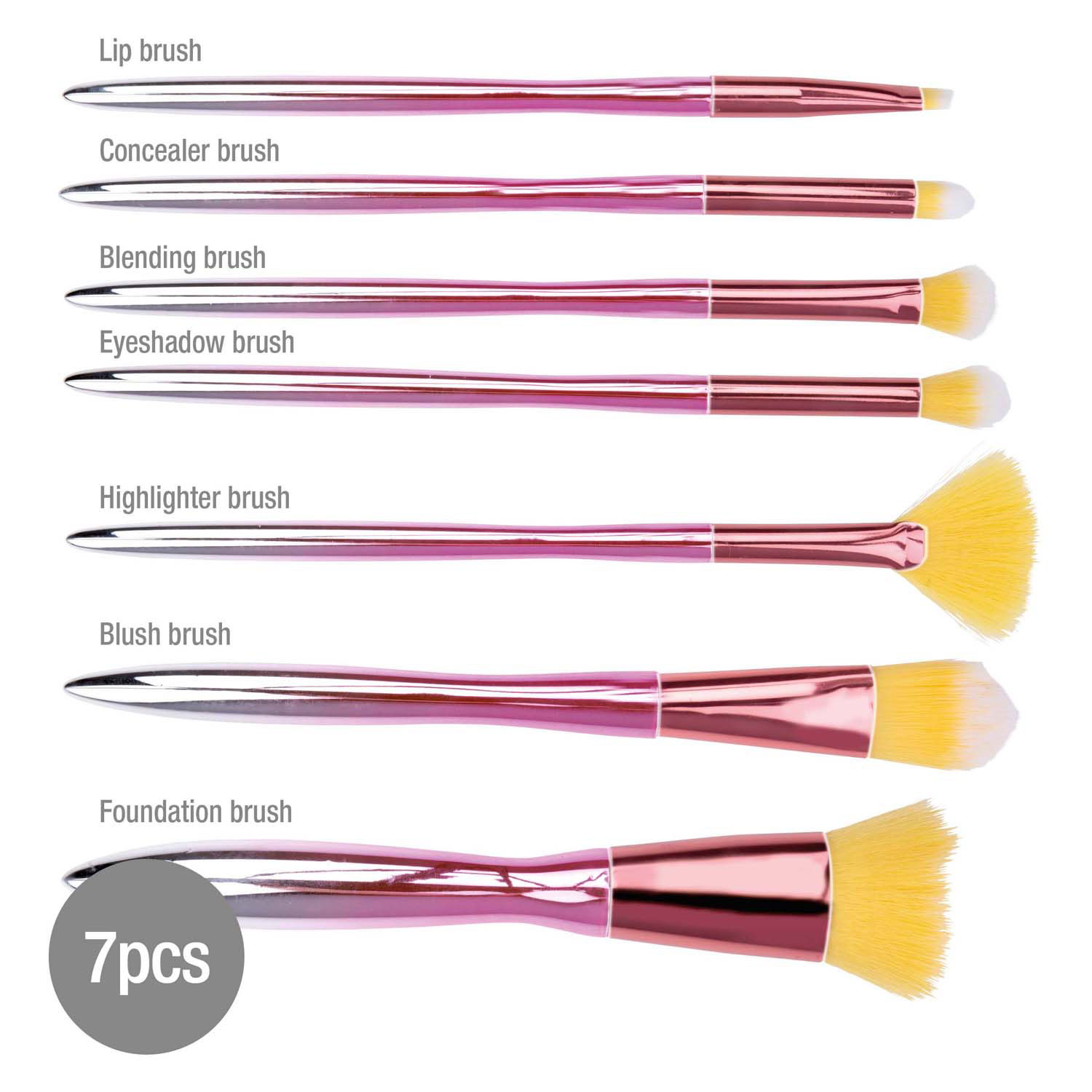 Make-up Kwasten, 7dlg.