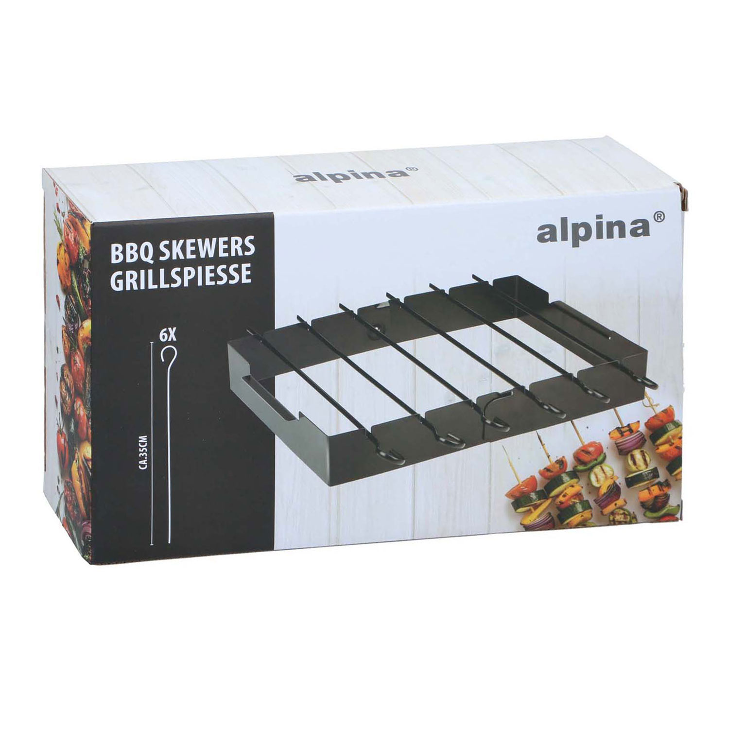 Grillspieß-Set, 6-tlg.