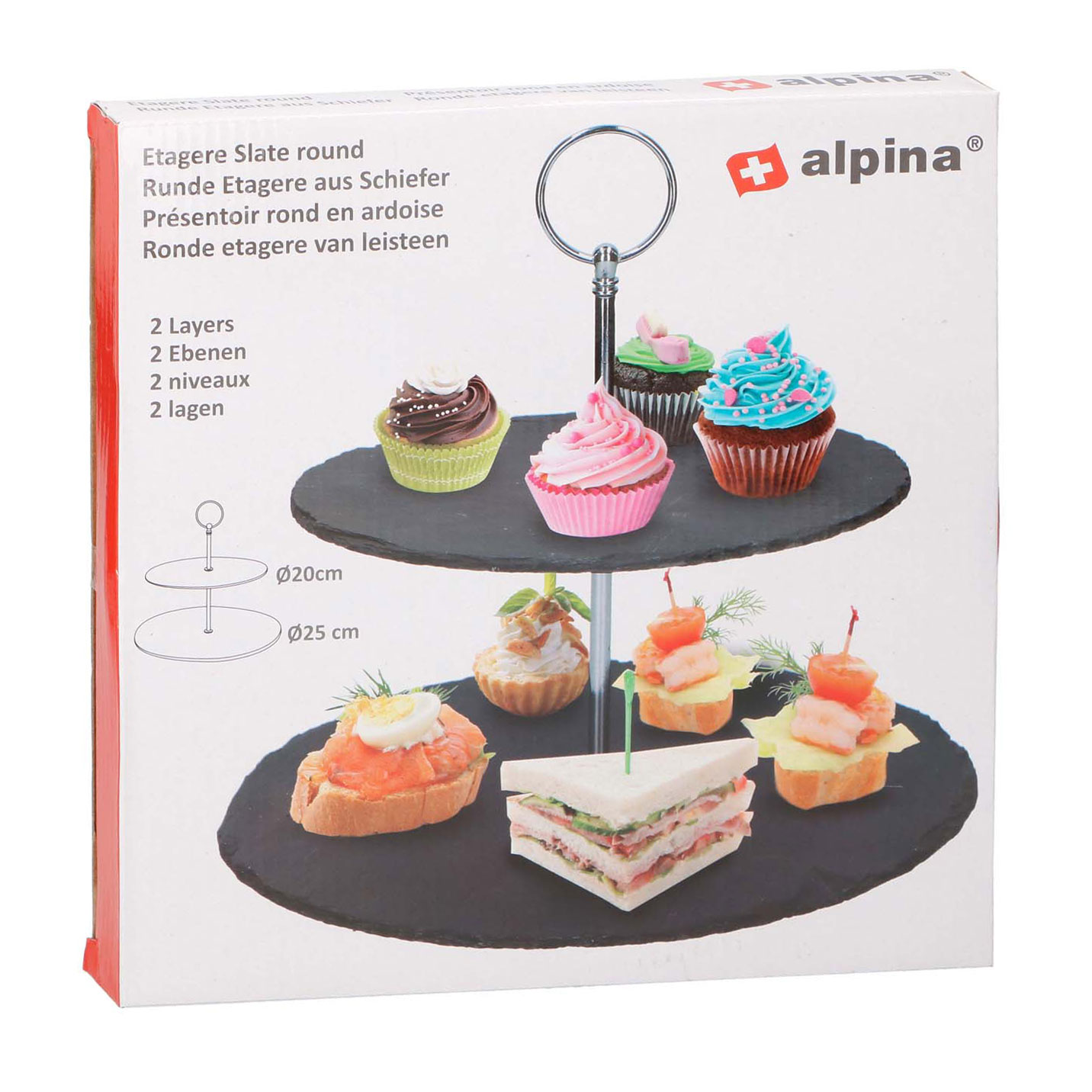 Étagère en ardoise naturelle - 20/25 cm