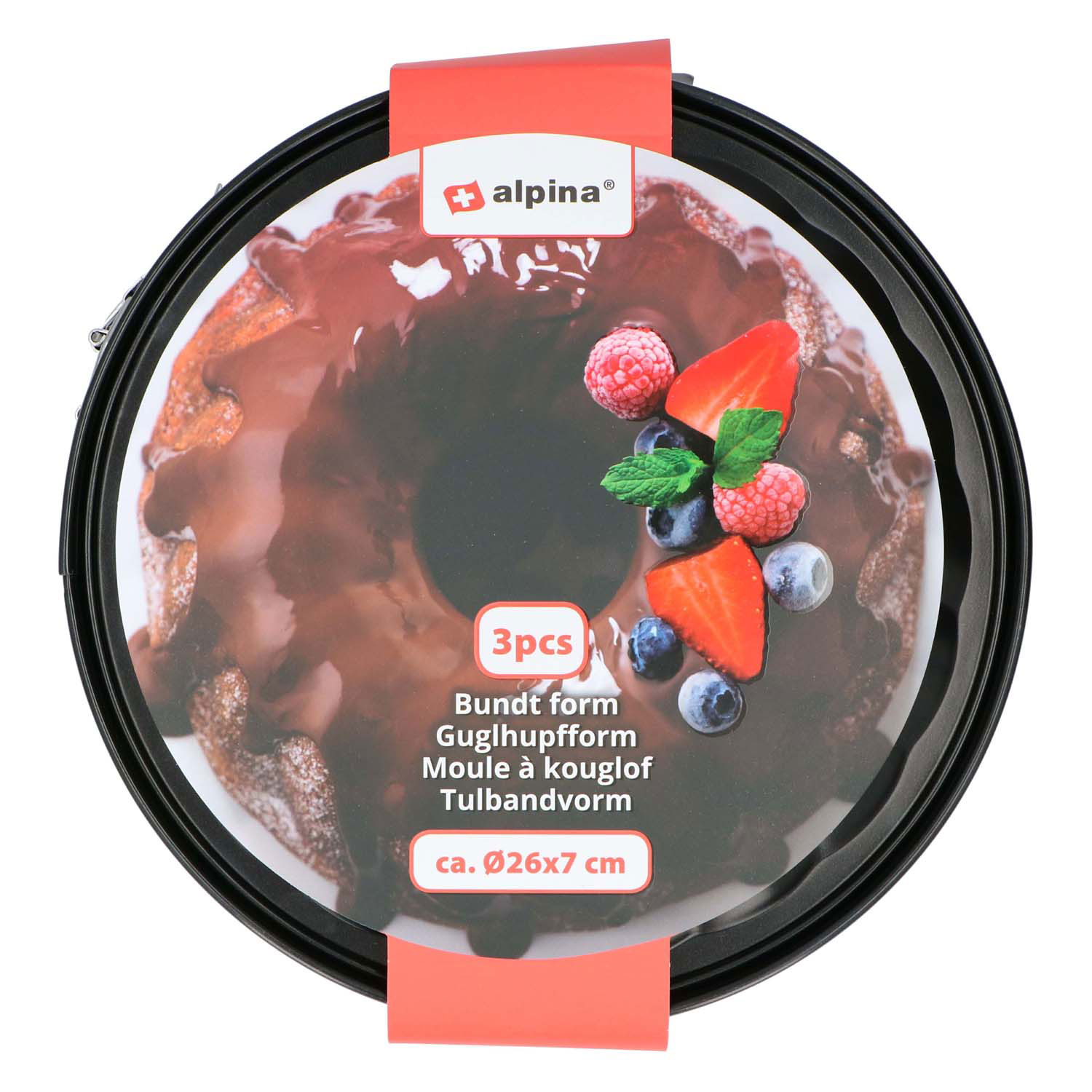 Tulbandvorm 26x7cm - 3dlg.