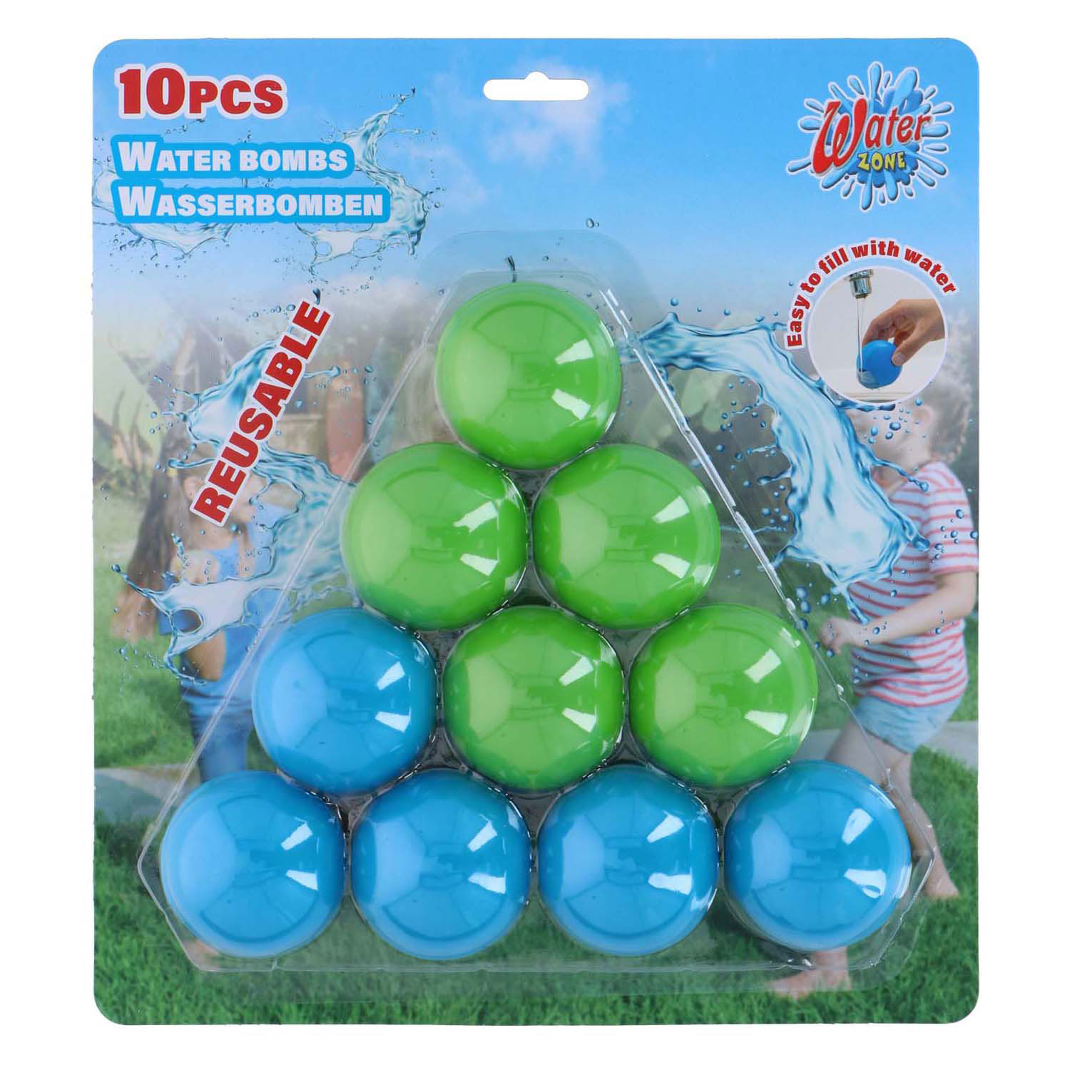 Hebruikbare Waterballonnen - 10dlg.