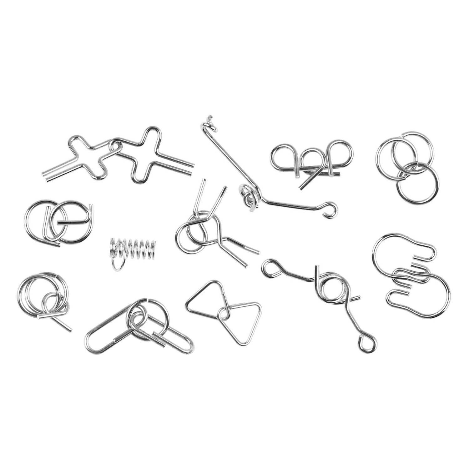 Casse-tête en métal, lot de 12