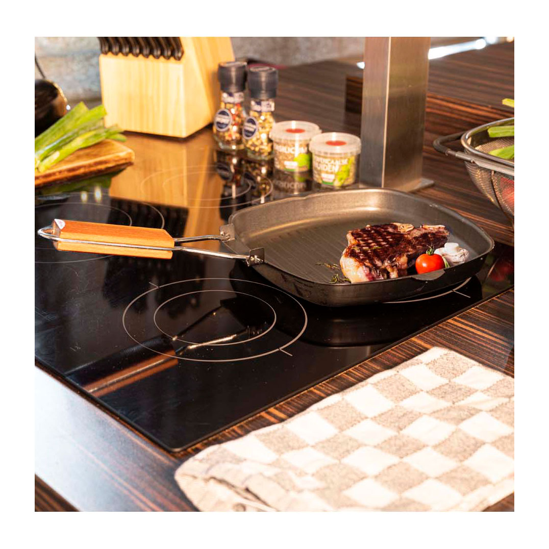 Inklapbare Grillpan, 24x24cm