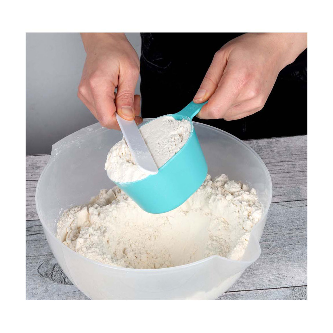 Ensemble de tasses à mesurer, 9 pièces.