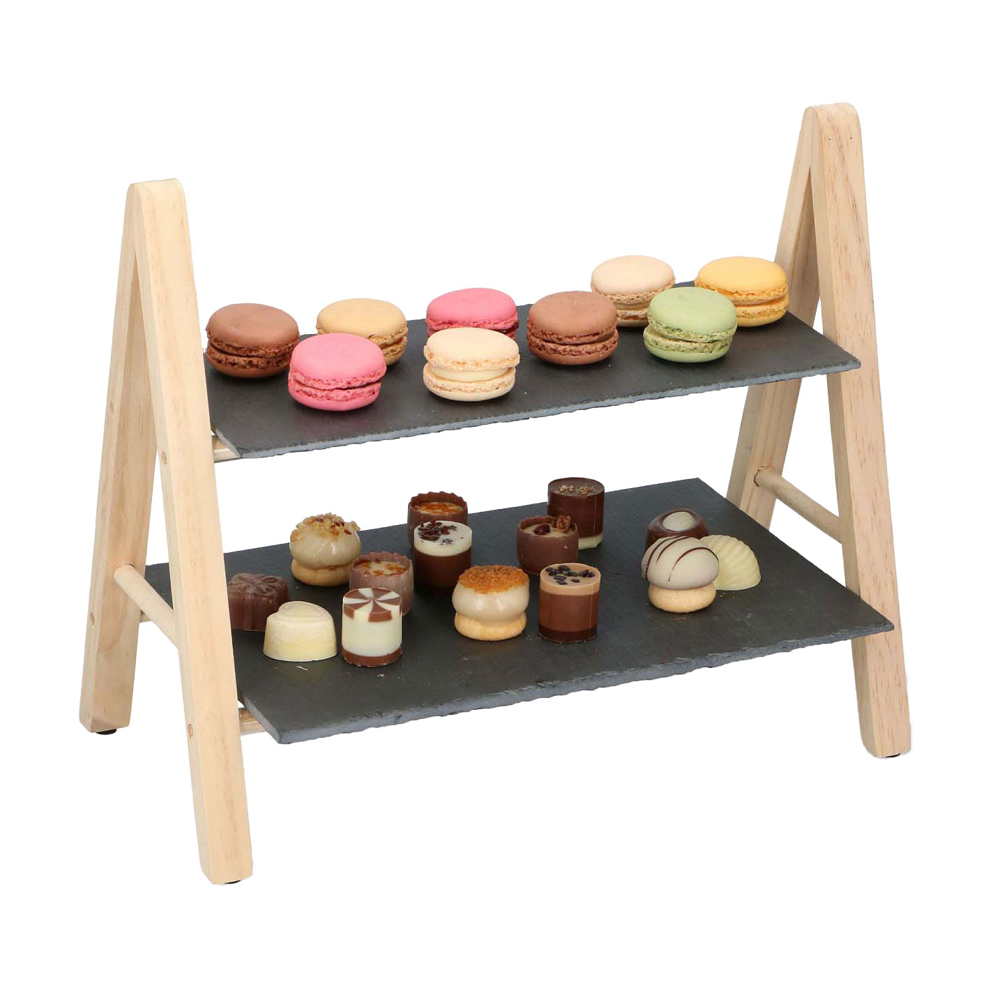 Serveerstandaard Twee lagen, 32x18x28cm