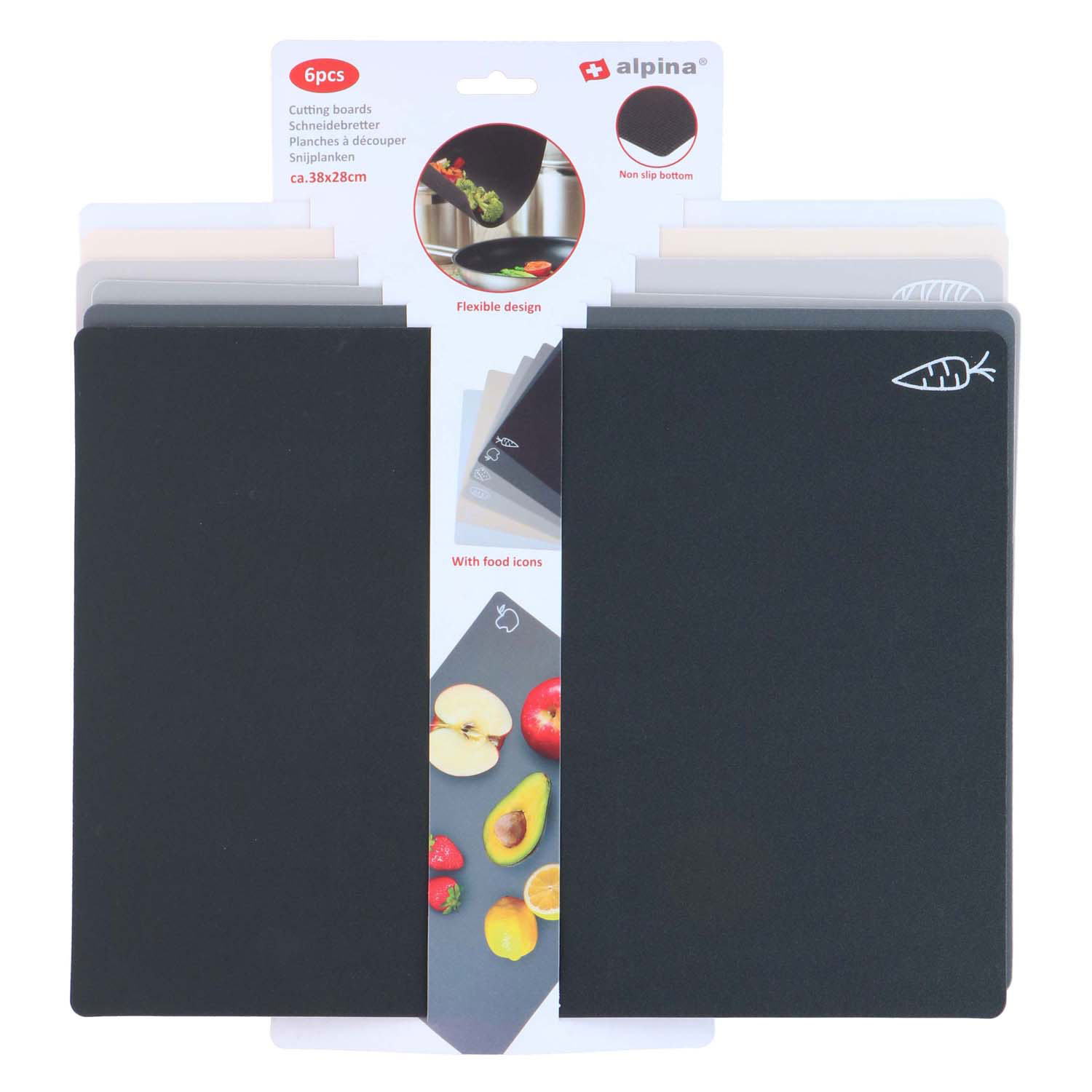 Snijplanken Set, 6dlg.