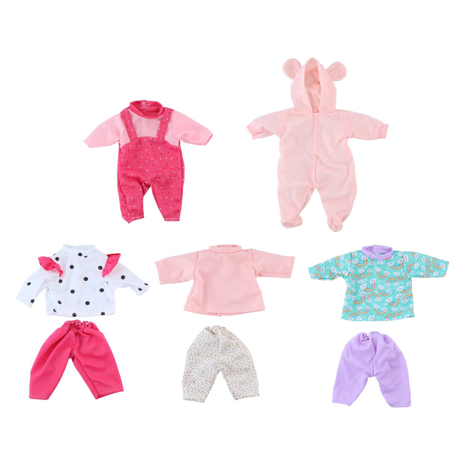 Ensemble de vêtements pour poupée, 8 pièces.