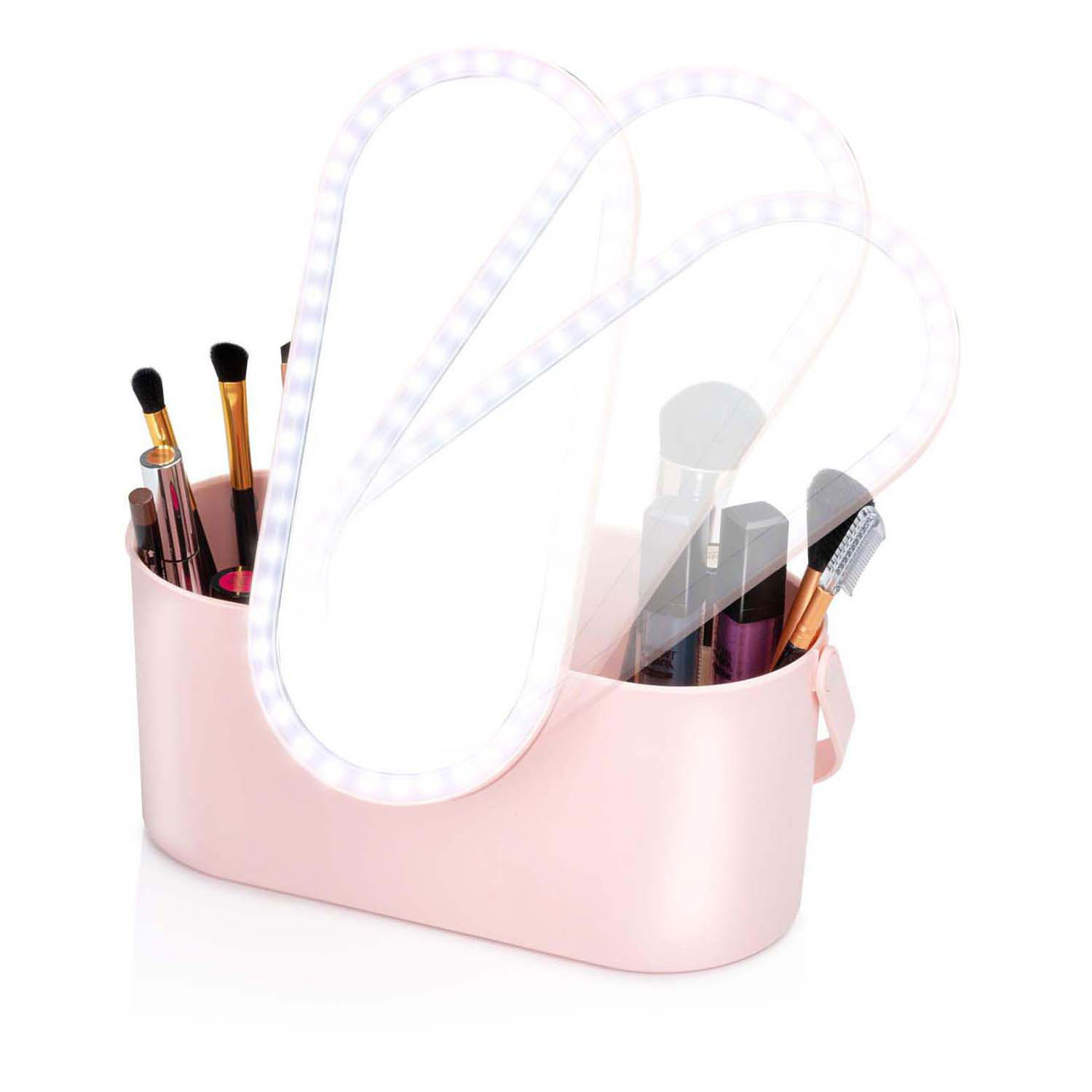 Reis-Beautycase met LED-Spiegel