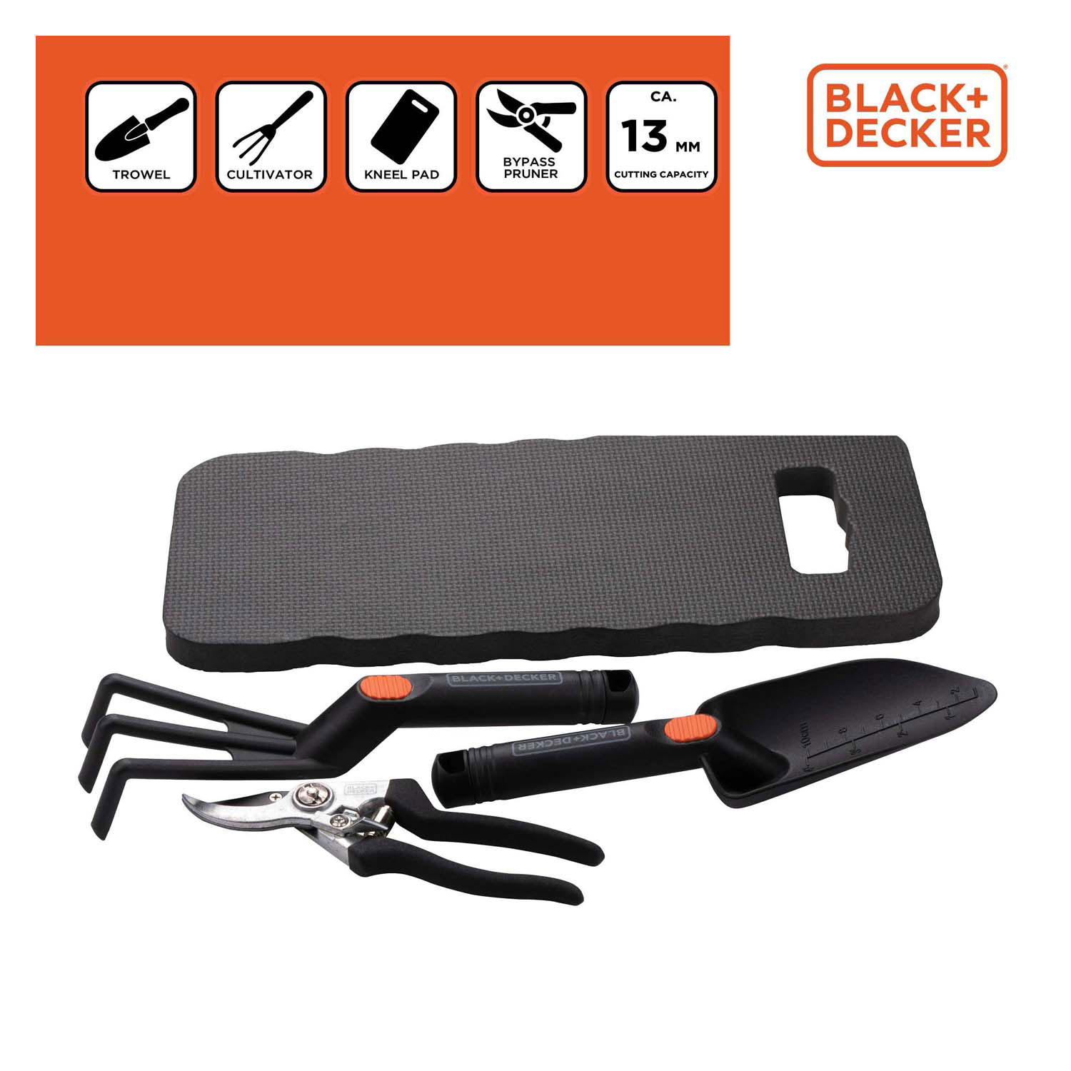 Black+Decker Tuingereedschap, 4dlg.