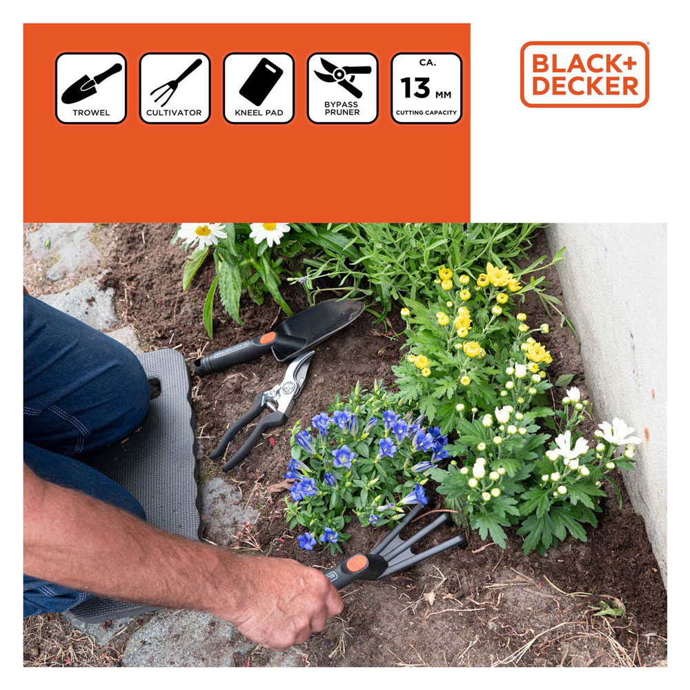Black+Decker Tuingereedschap, 4dlg.