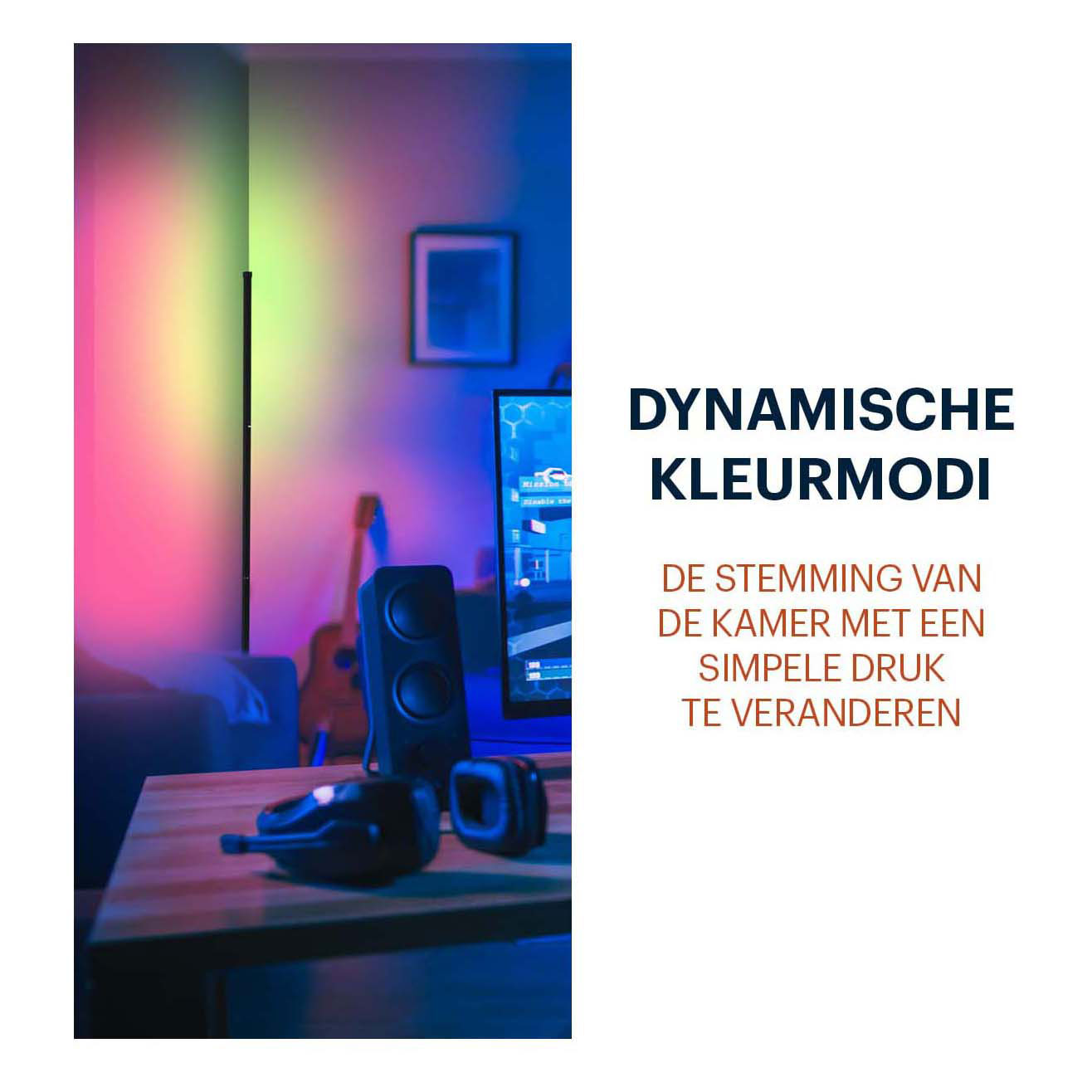 Lampe d'angle LED Grundig avec télécommande, 140 cm