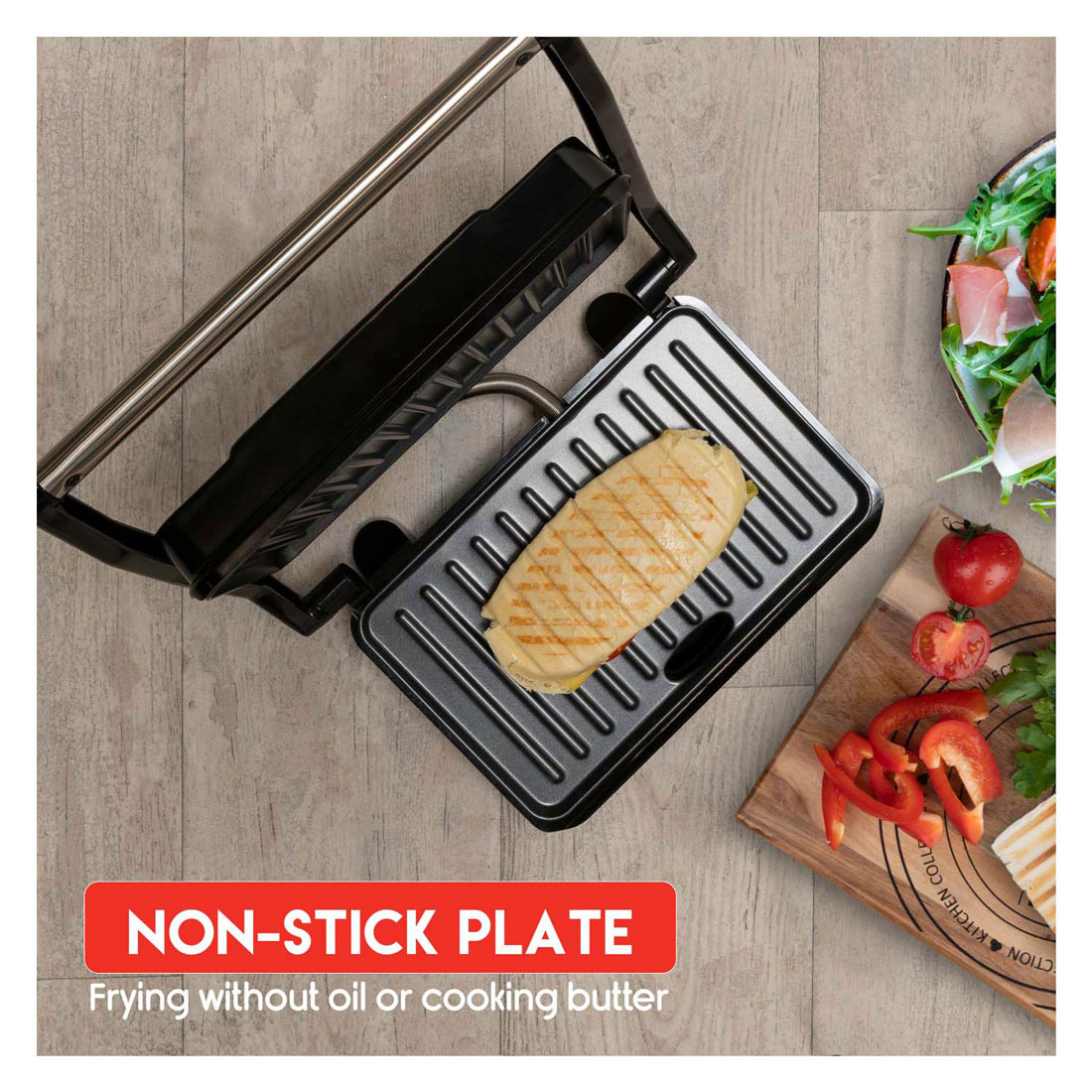 Tosti Apparaat Grill 750W