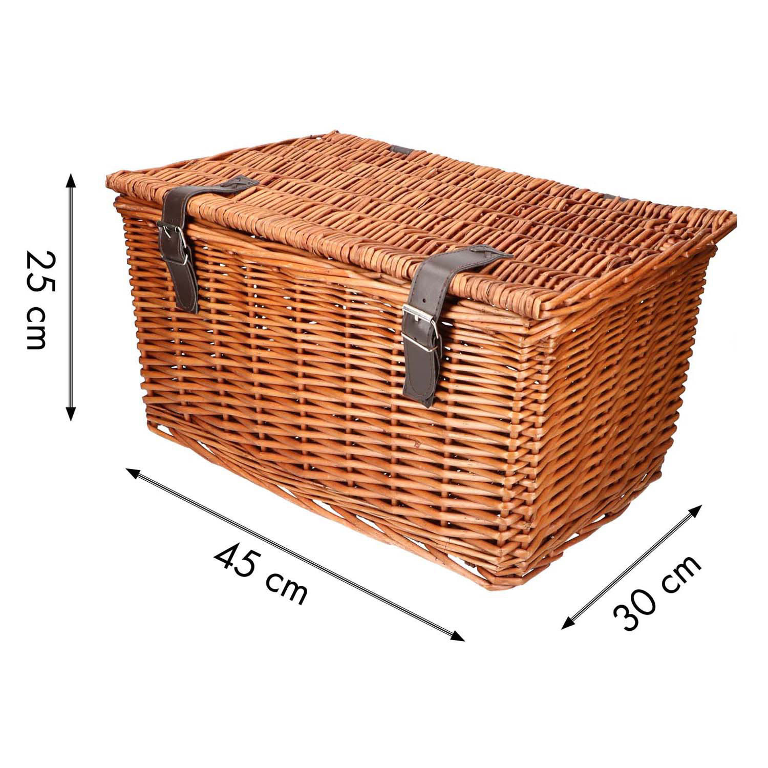 Fiets Bakkersmand Bruin 45x30x25cm