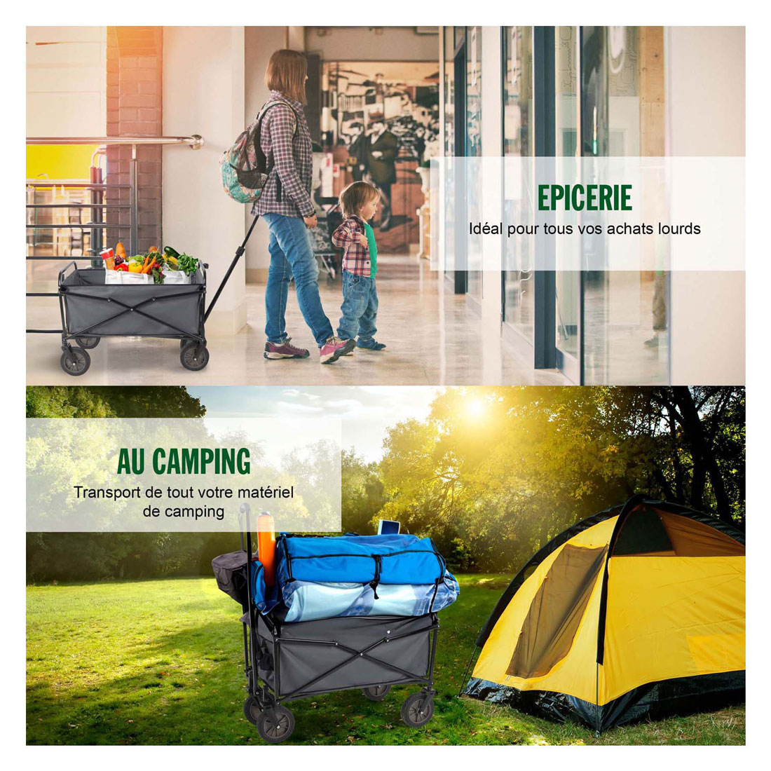 Opvouwbare Steekwagen 82x52x63cm