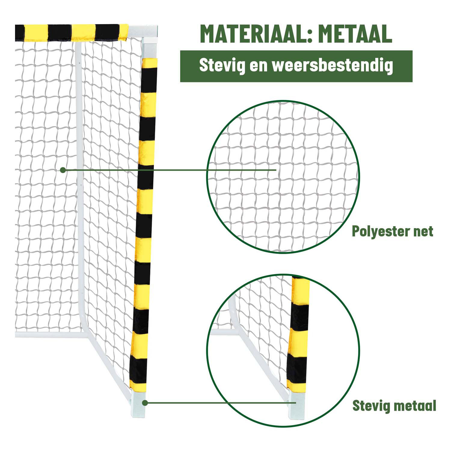Voetbaldoel 300x180x120 cm