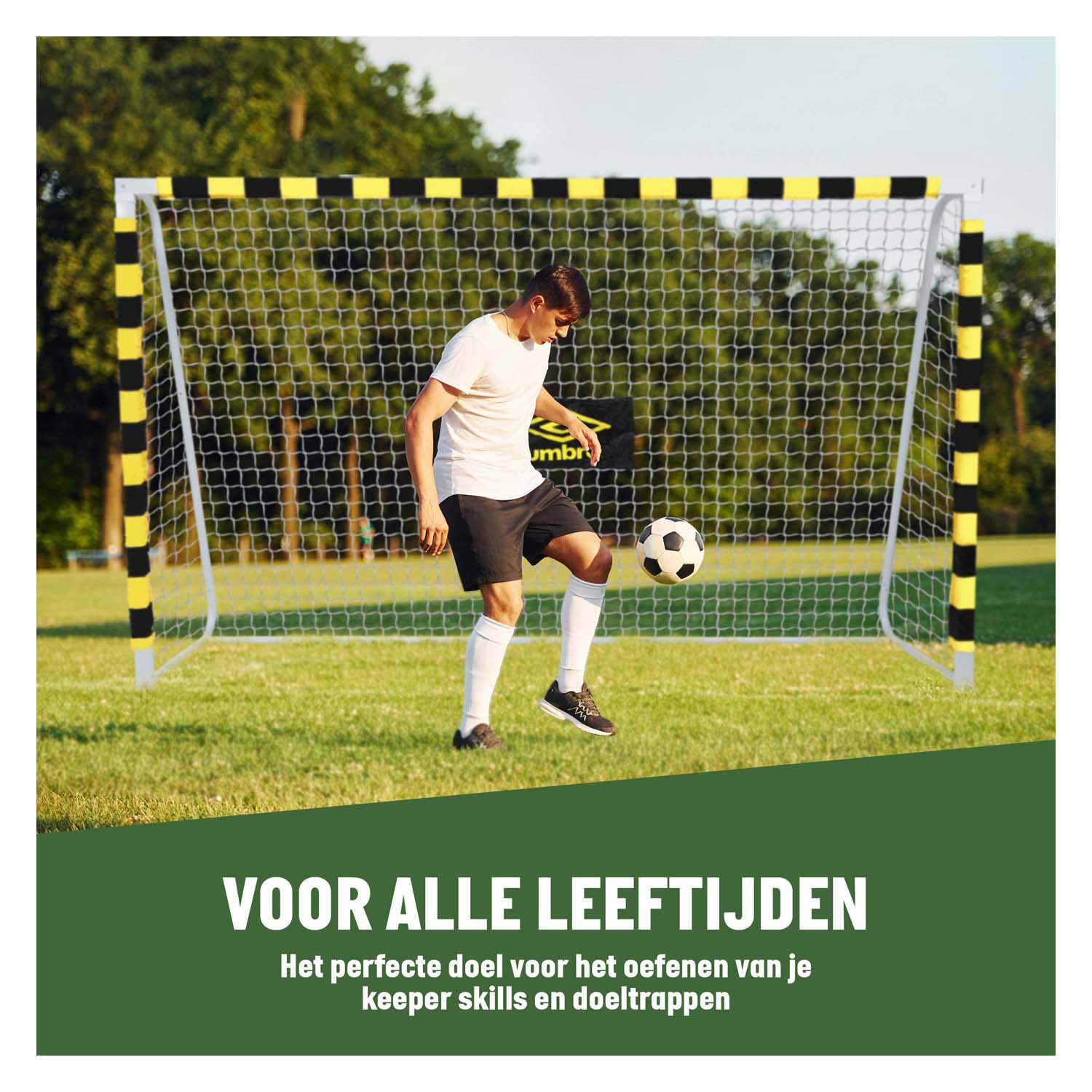 Voetbaldoel 300x180x120 cm