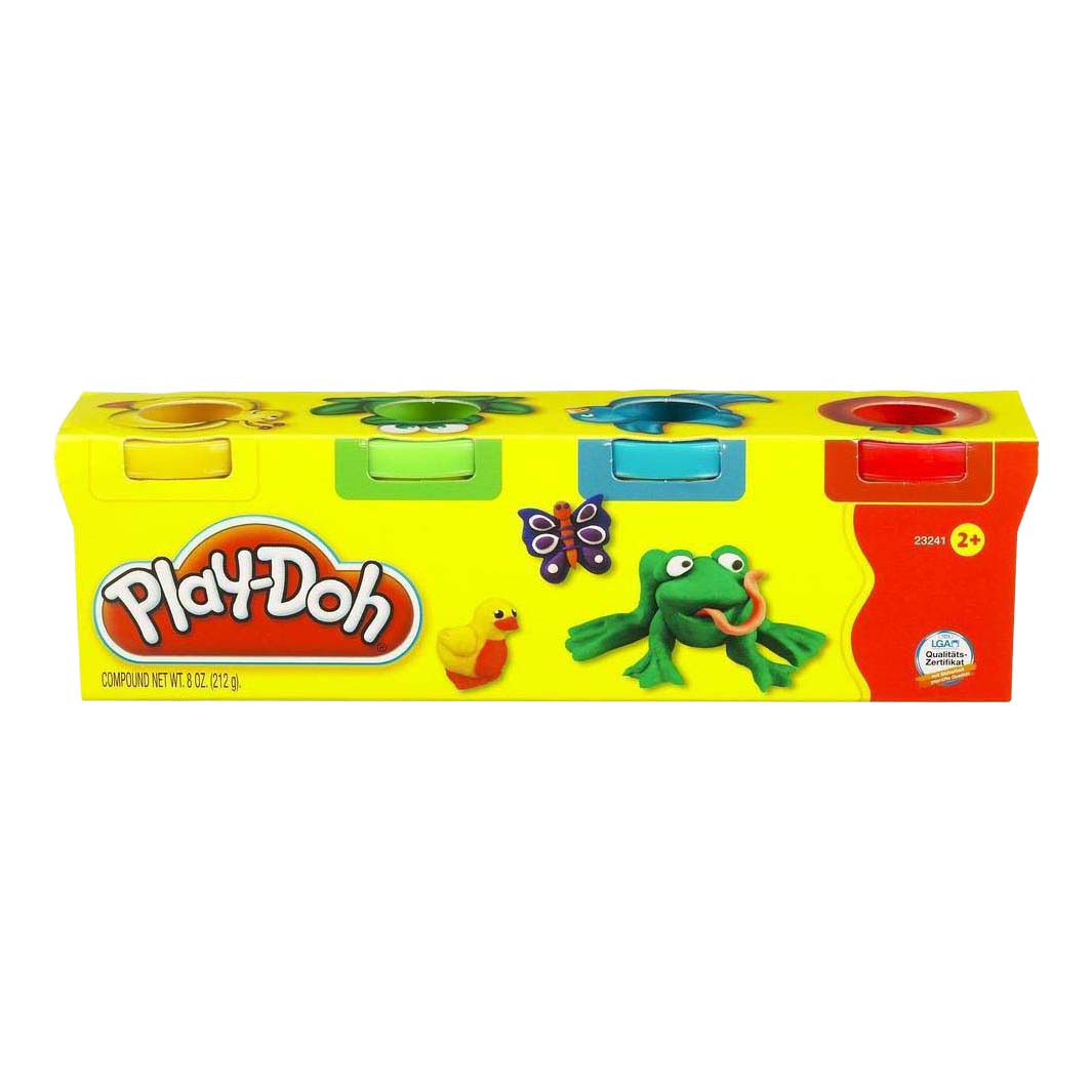 Pâte à modeler Play-Doh, 4 pots en argile - 224 g