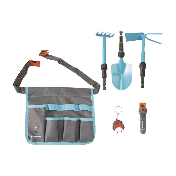 Ensemble d'outils de jardin Gardena pour enfants avec sac