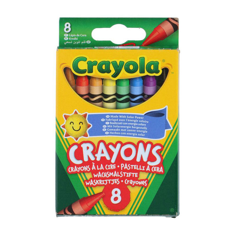 Crayons Crayola - 8 pièces.