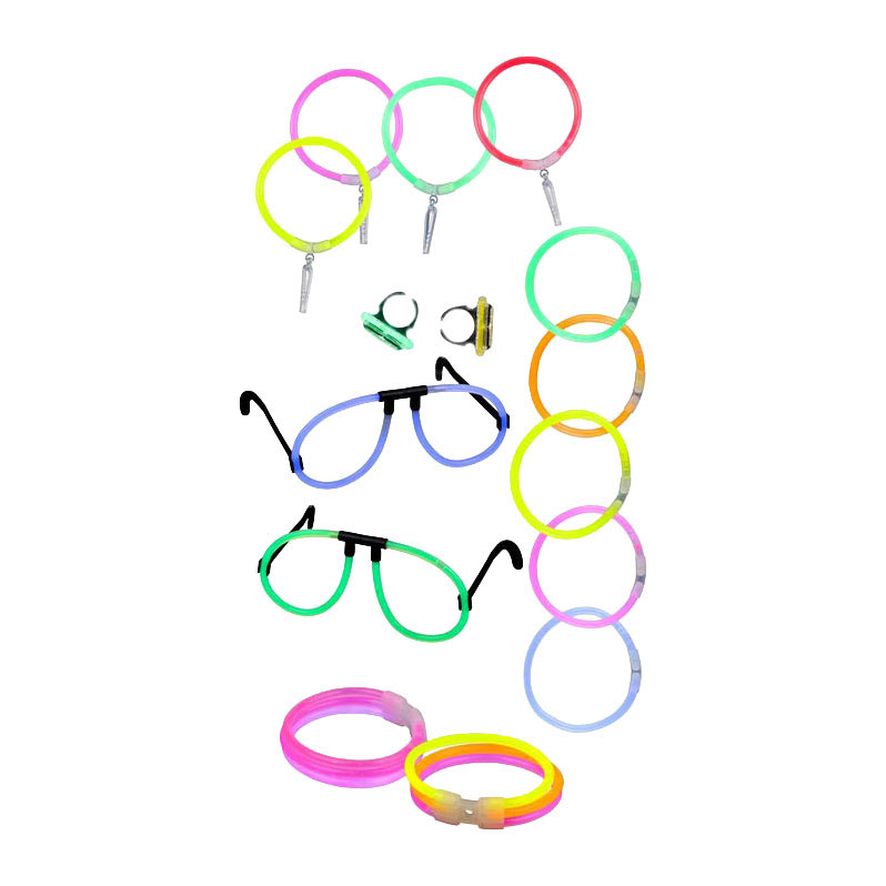 Méga Pack de Fête Phosphorescent dans le Noir - 42 pièces.