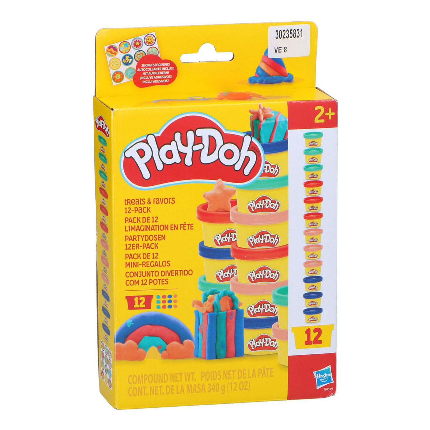 Play-Doh Treats & Favors - 12 Potjes Boetseerklei