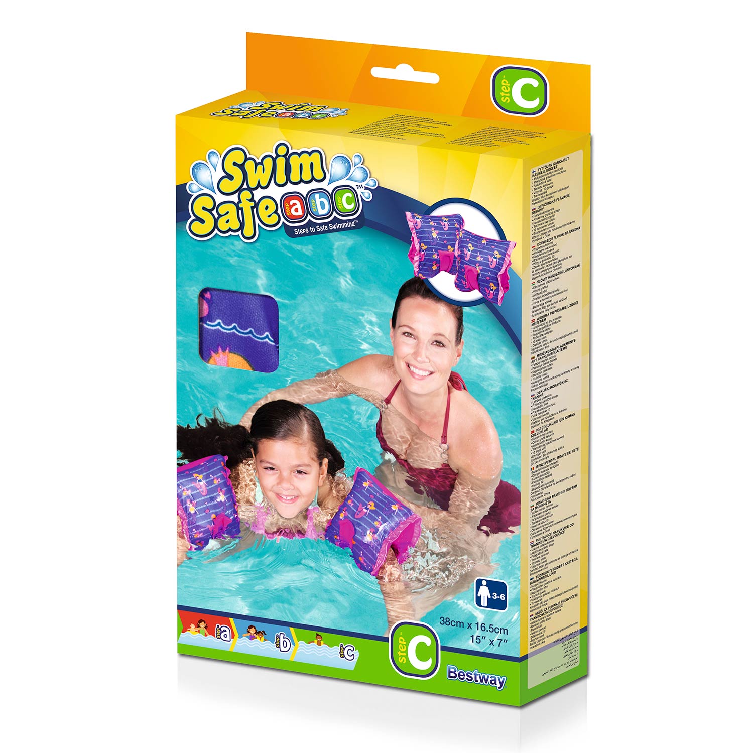 Bestway Zwembandjes Swim Safe Zeemeermin, 3-6 jaar