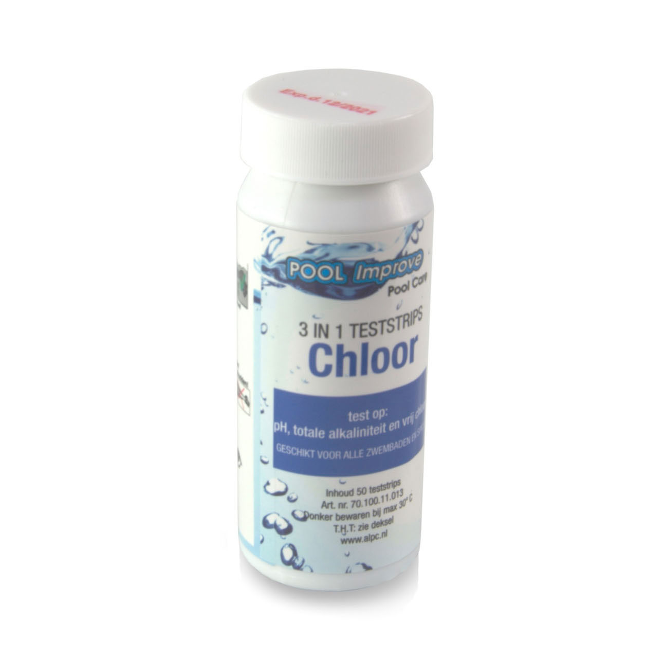 Pool Improve 3in1 Teststrips pH/Alkaliteit/Chloor, 50st.