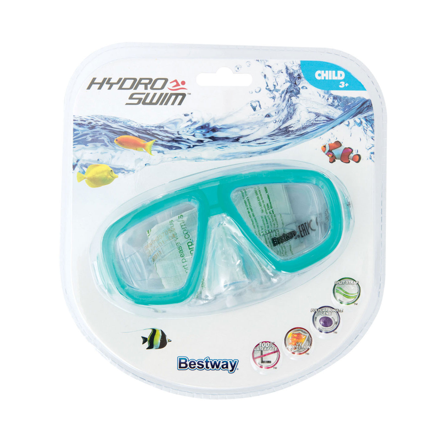 Bestway Hydro-Swim Tauchmaske – Türkis