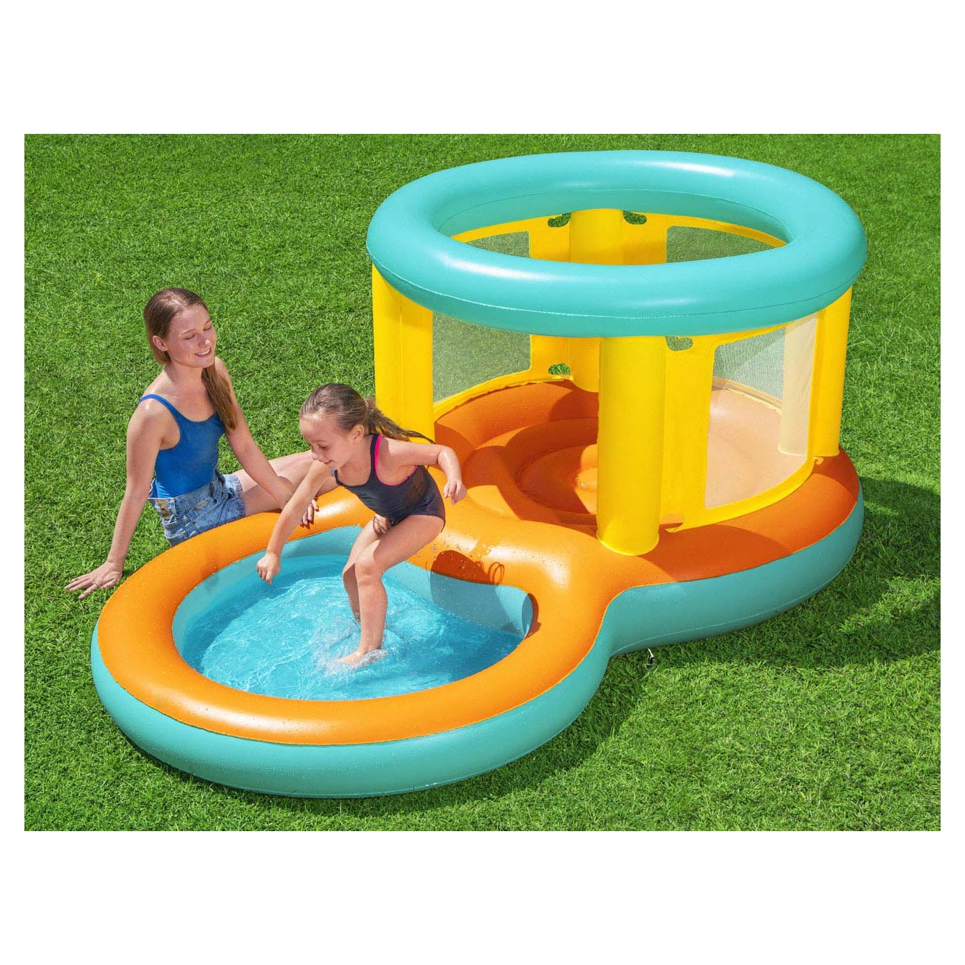 Bestway Springkasteel met Peuterbad Jumptopia, 239x142x102cm