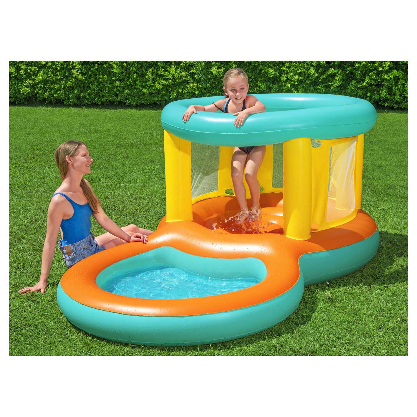 Bestway Springkasteel met Peuterbad Jumptopia, 239x142x102cm