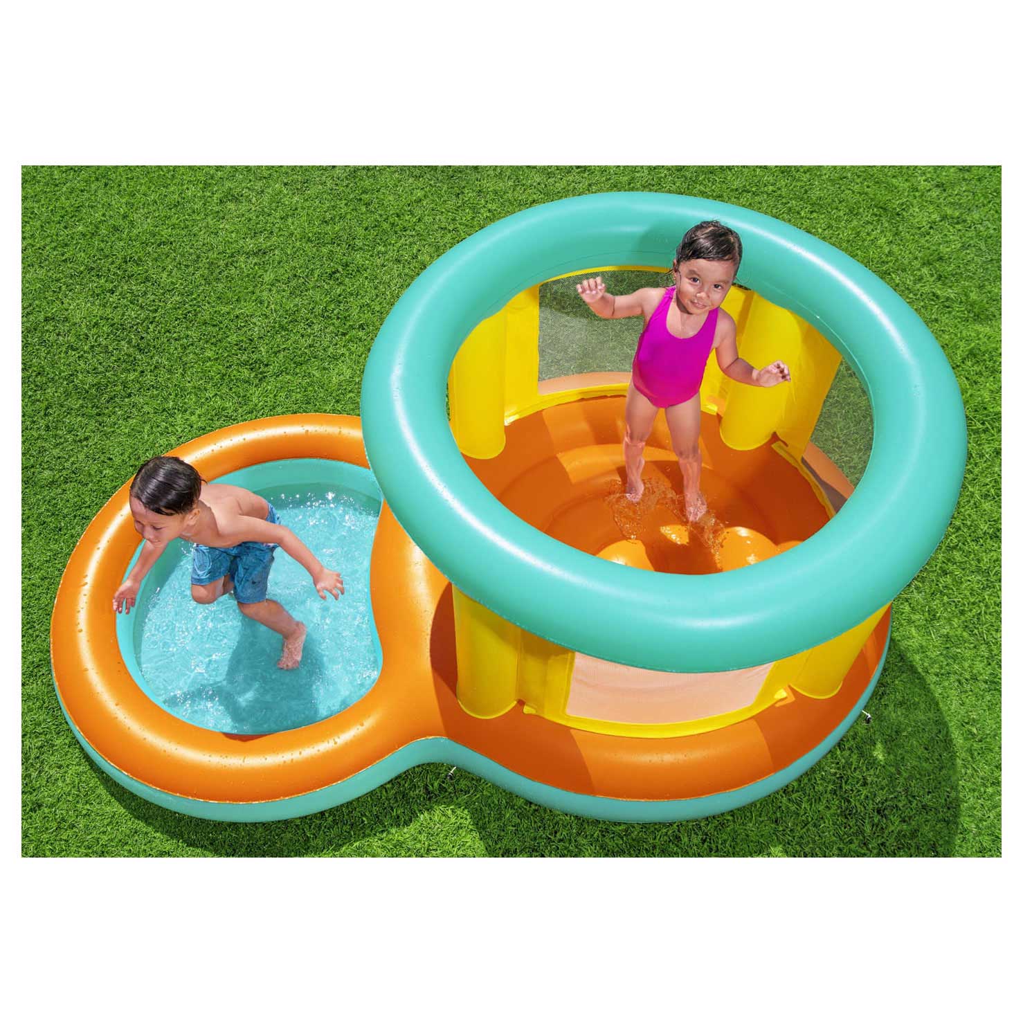 Bestway Springkasteel met Peuterbad Jumptopia, 239x142x102cm