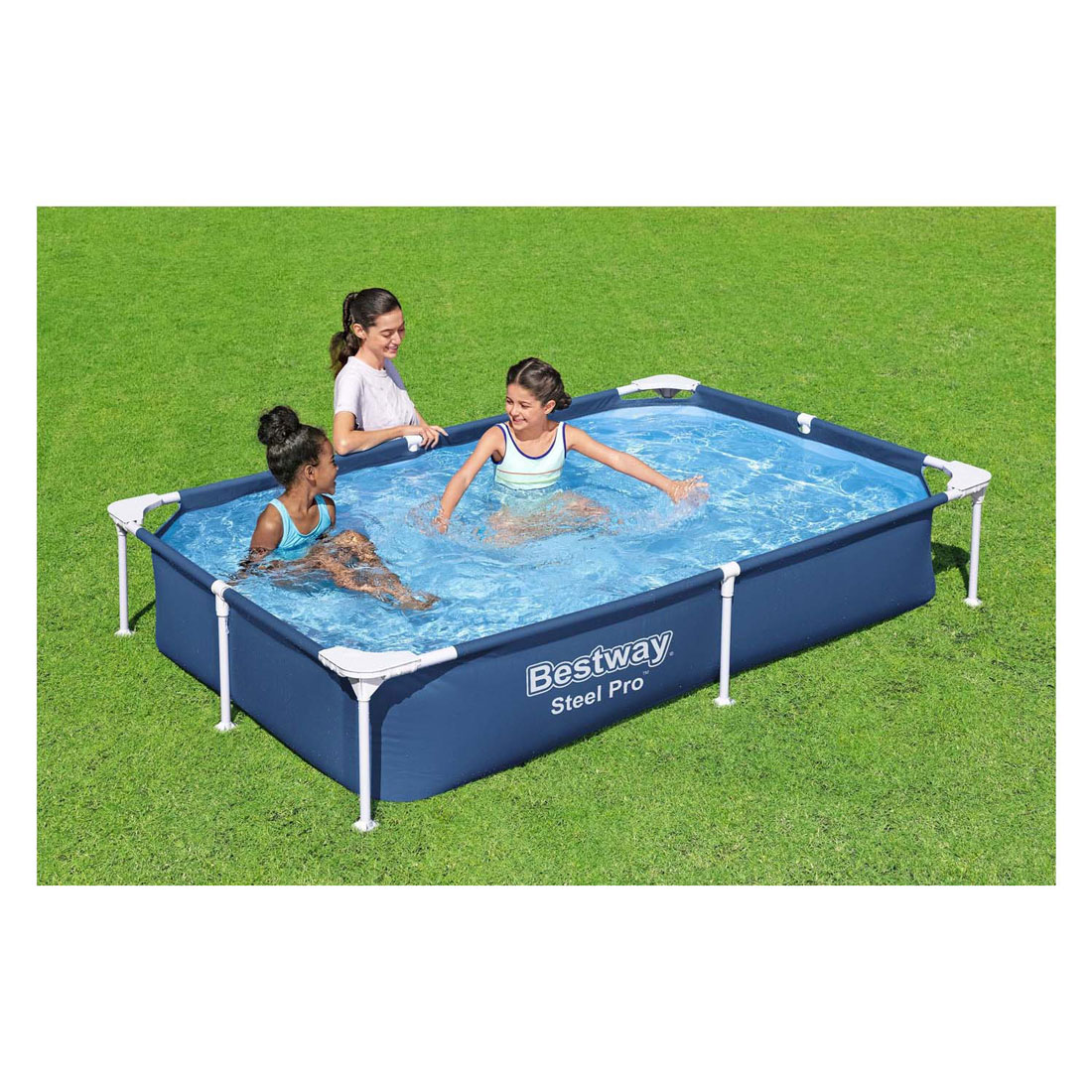 Piscine Bestway Steel Pro Rectangulaire, 221 cm