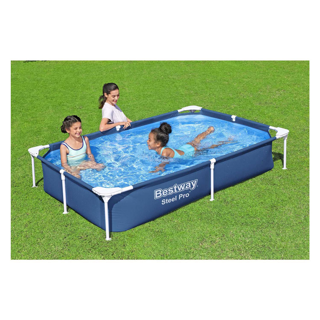 Piscine Bestway Steel Pro Rectangulaire, 221 cm