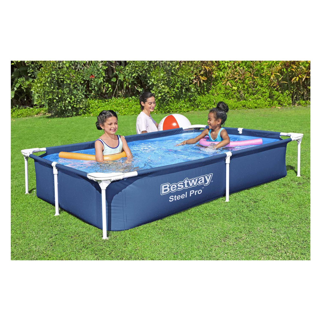 Piscine Bestway Steel Pro Rectangulaire, 221 cm