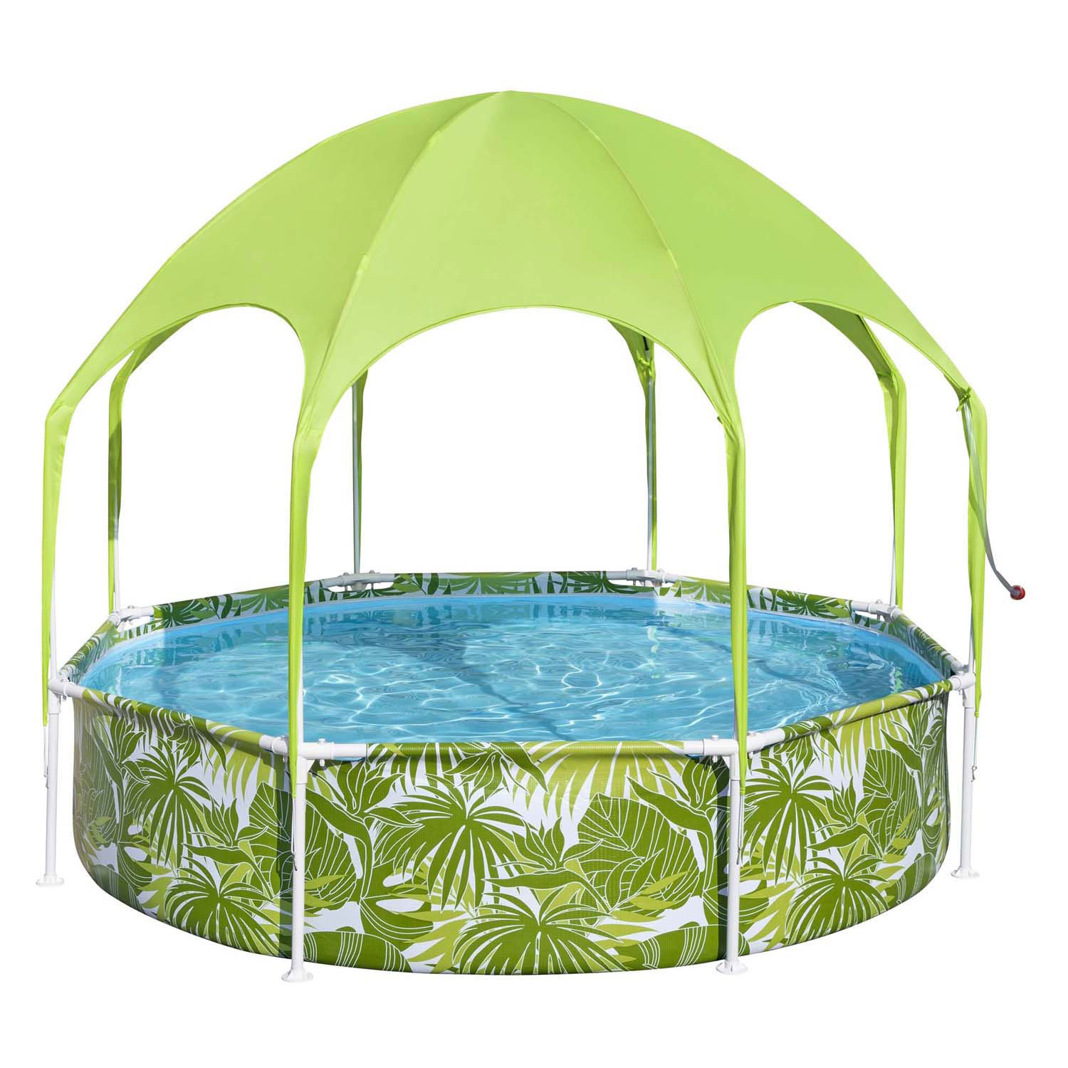 Bestway My First Frame Zwembad Splash-In-Shade Play Rond met UV Zonnescherm, 244cm