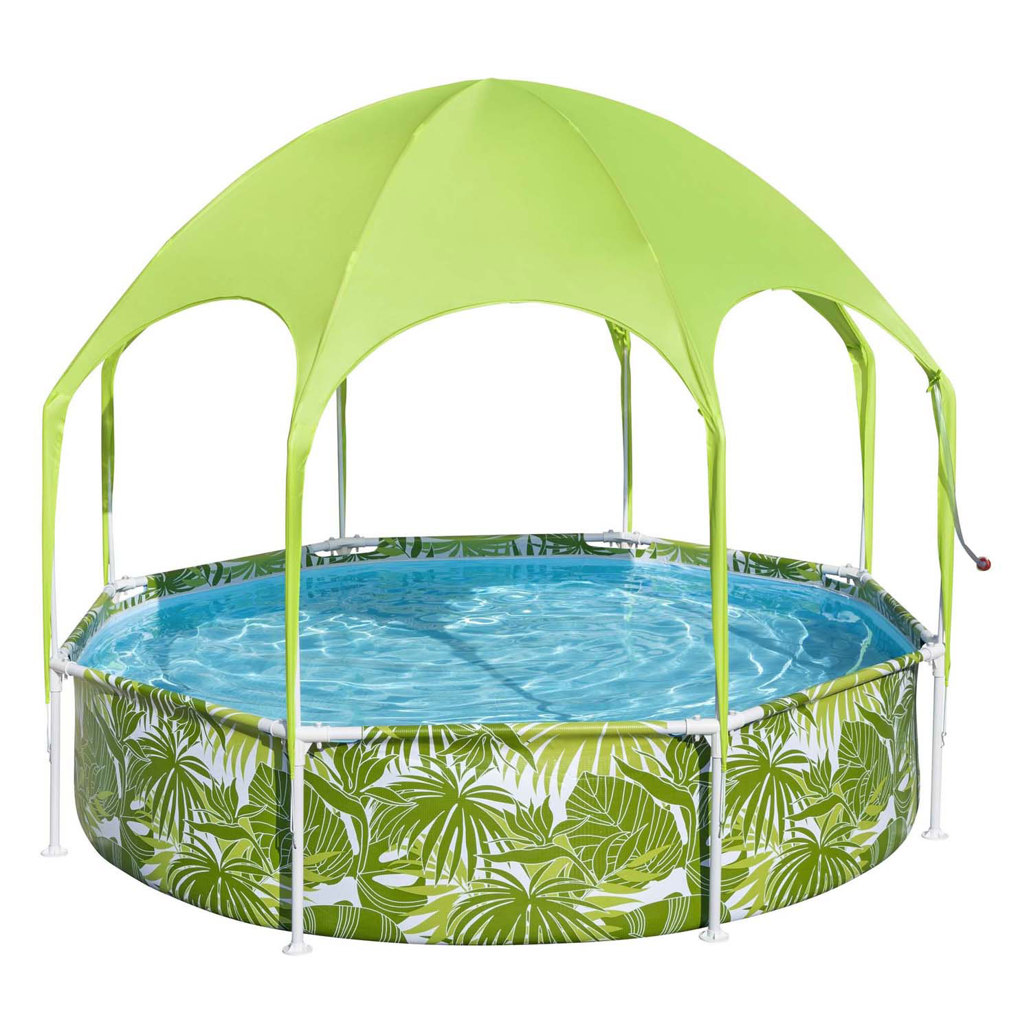 Bestway My First Frame Zwembad Splash-In-Shade Play Rond met UV Zonnescherm, 244cm