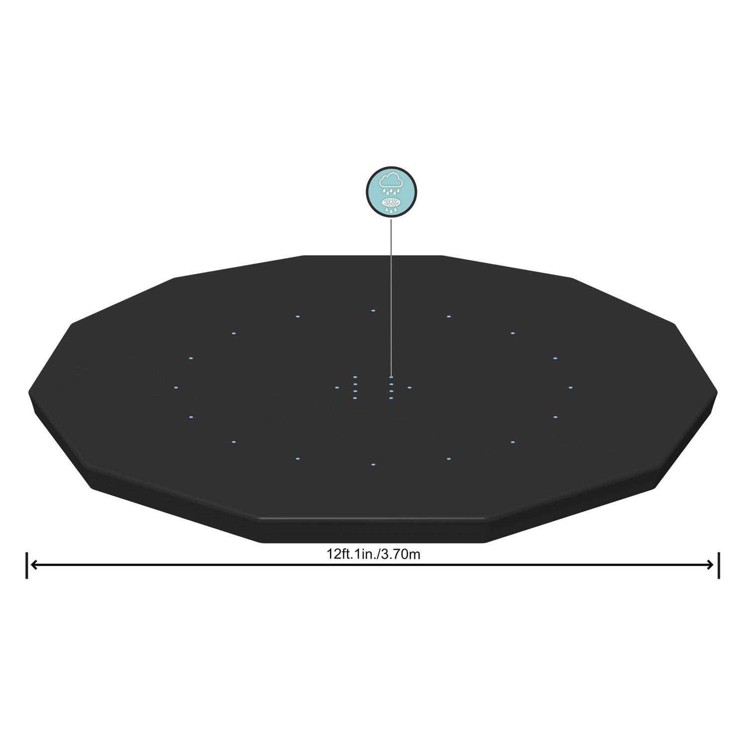 Bestway Afdekzeil Rond, 360/366cm