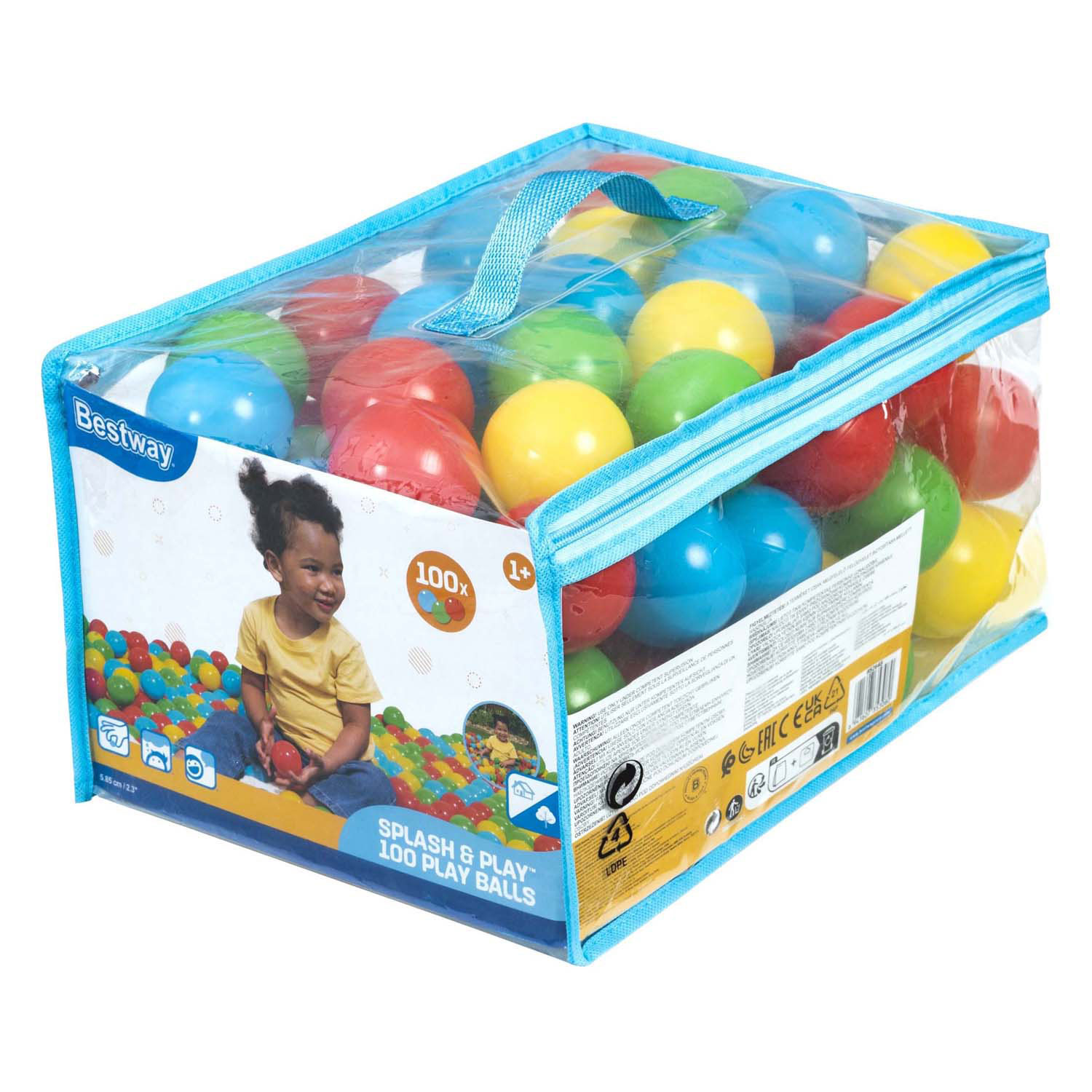 Balles de jeu Bestway Splash & Play, 100 pièces.