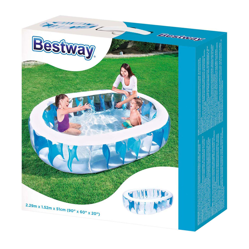 Piscine familiale ovale elliptique Bestway , 229 cm