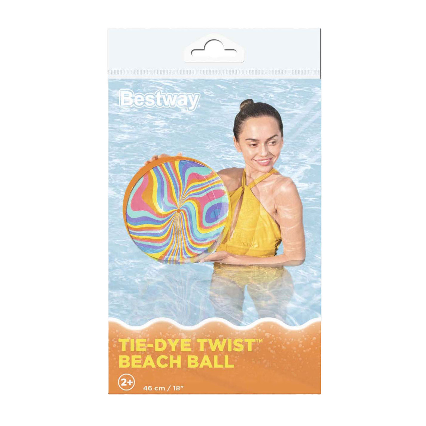 Bestway Strandbal Tie-Dye Twist Strandbal, 34cm