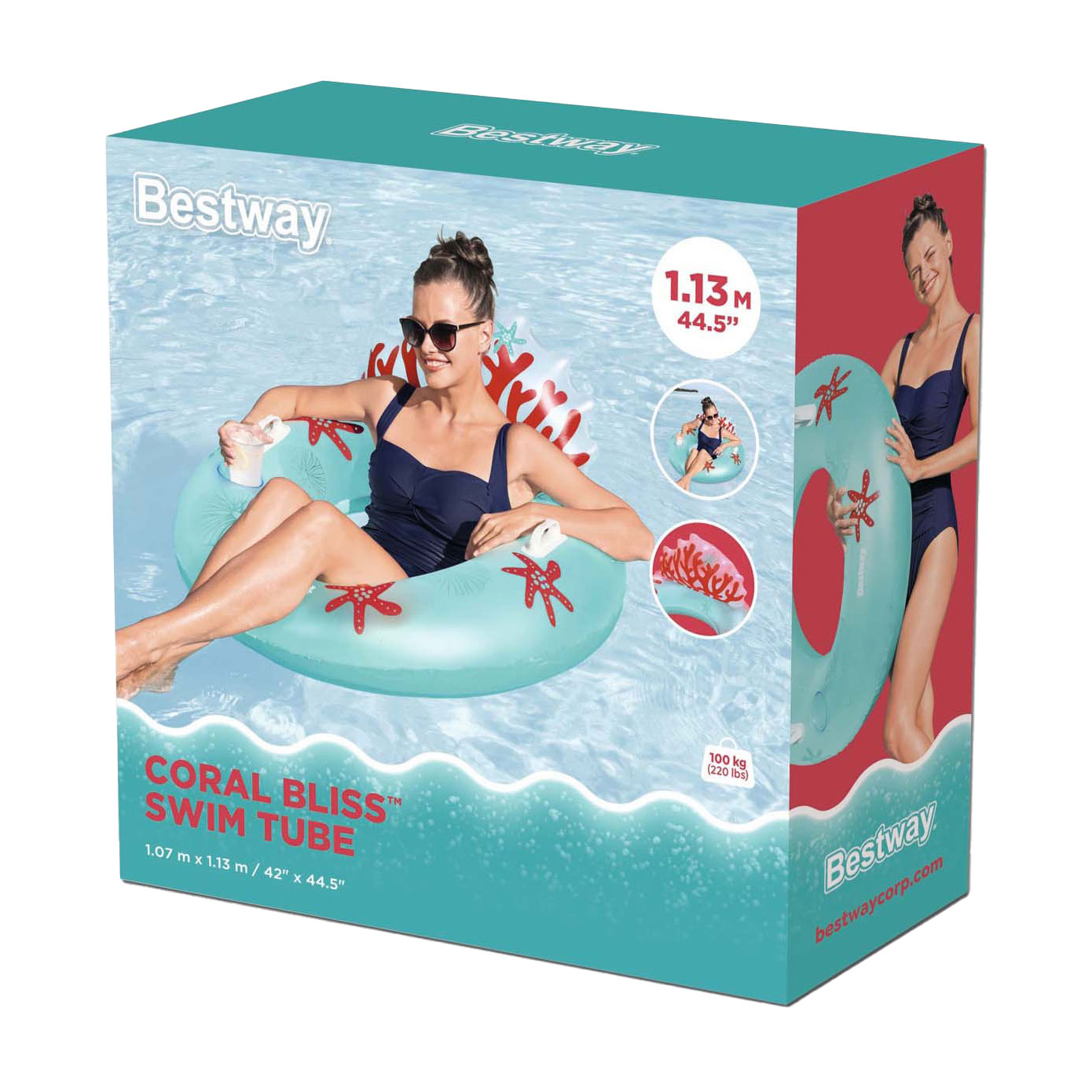 Bouée de natation Bestway Coral, 97 cm