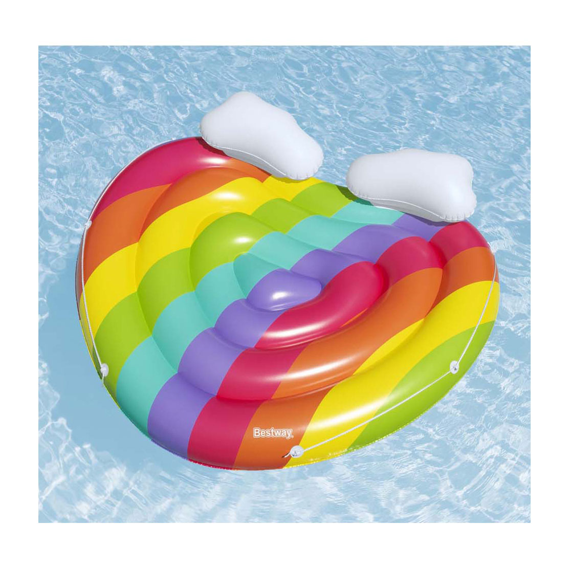 Bestway Rainbow Dreams Opblaas Regenboog Hart, 164cm