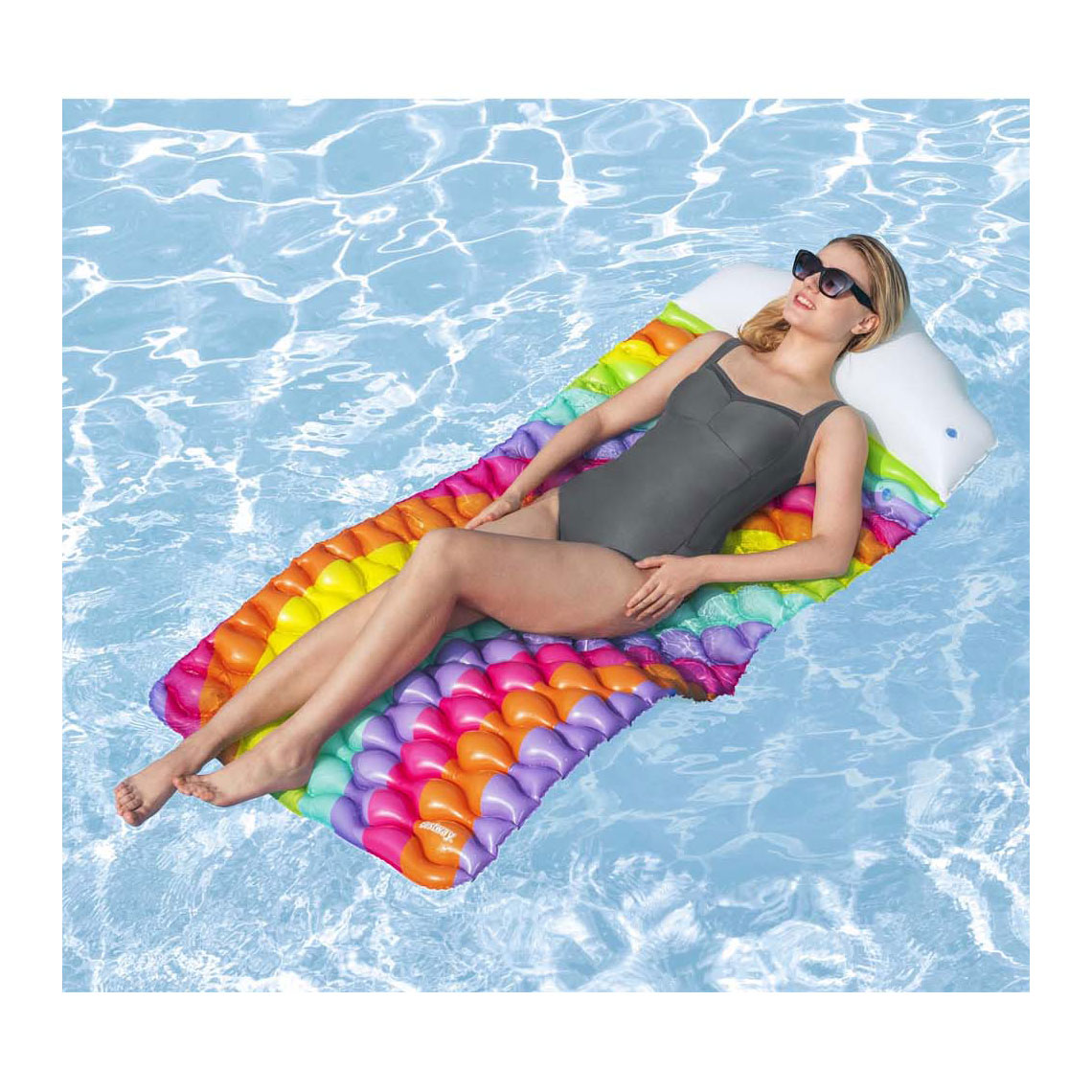 Bestway Rainbow Dreams Drijvede Mat, 161cm