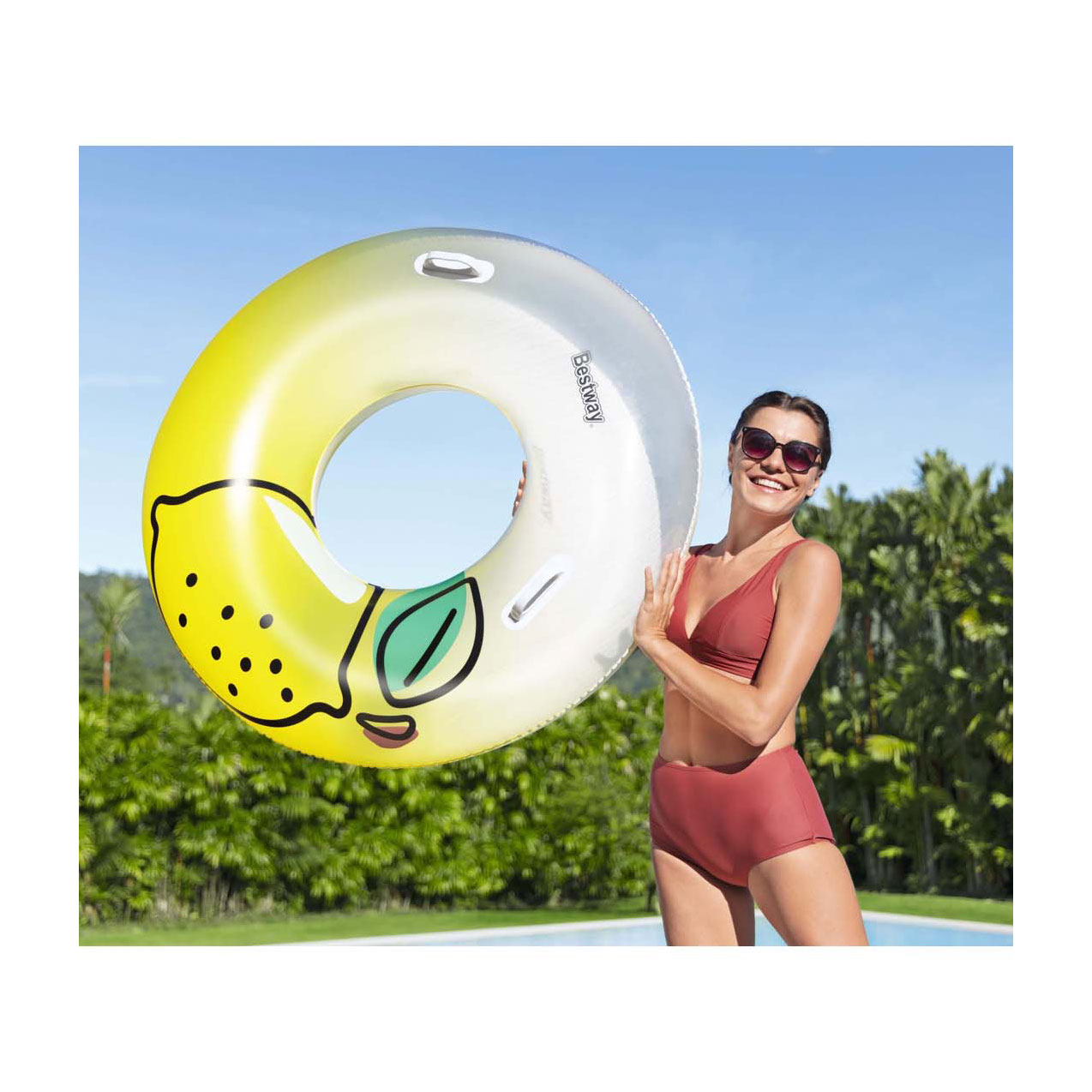 Bouée de natation Bestway au citron fraîchement pressé, 99 cm