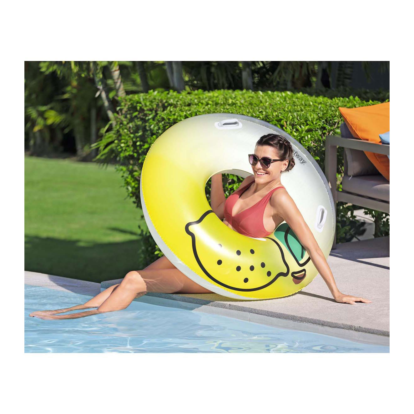 Bouée de natation Bestway au citron fraîchement pressé, 99 cm