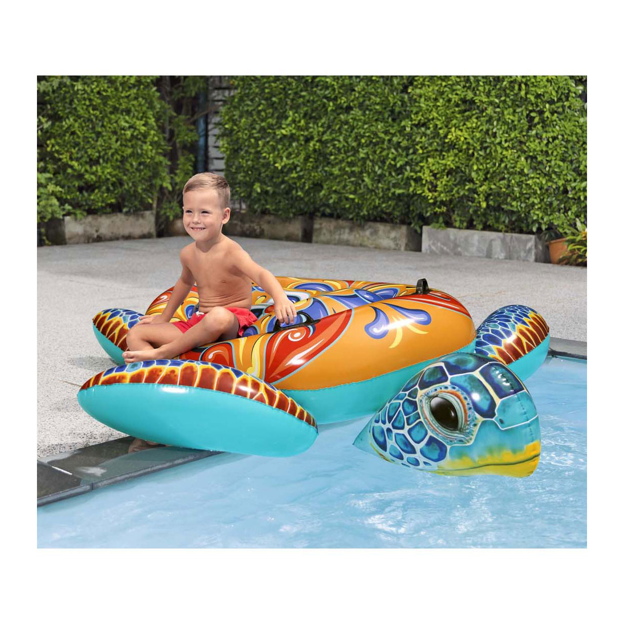 Bestway Rider Mediteraans Opblaas Schildpad, 186cm