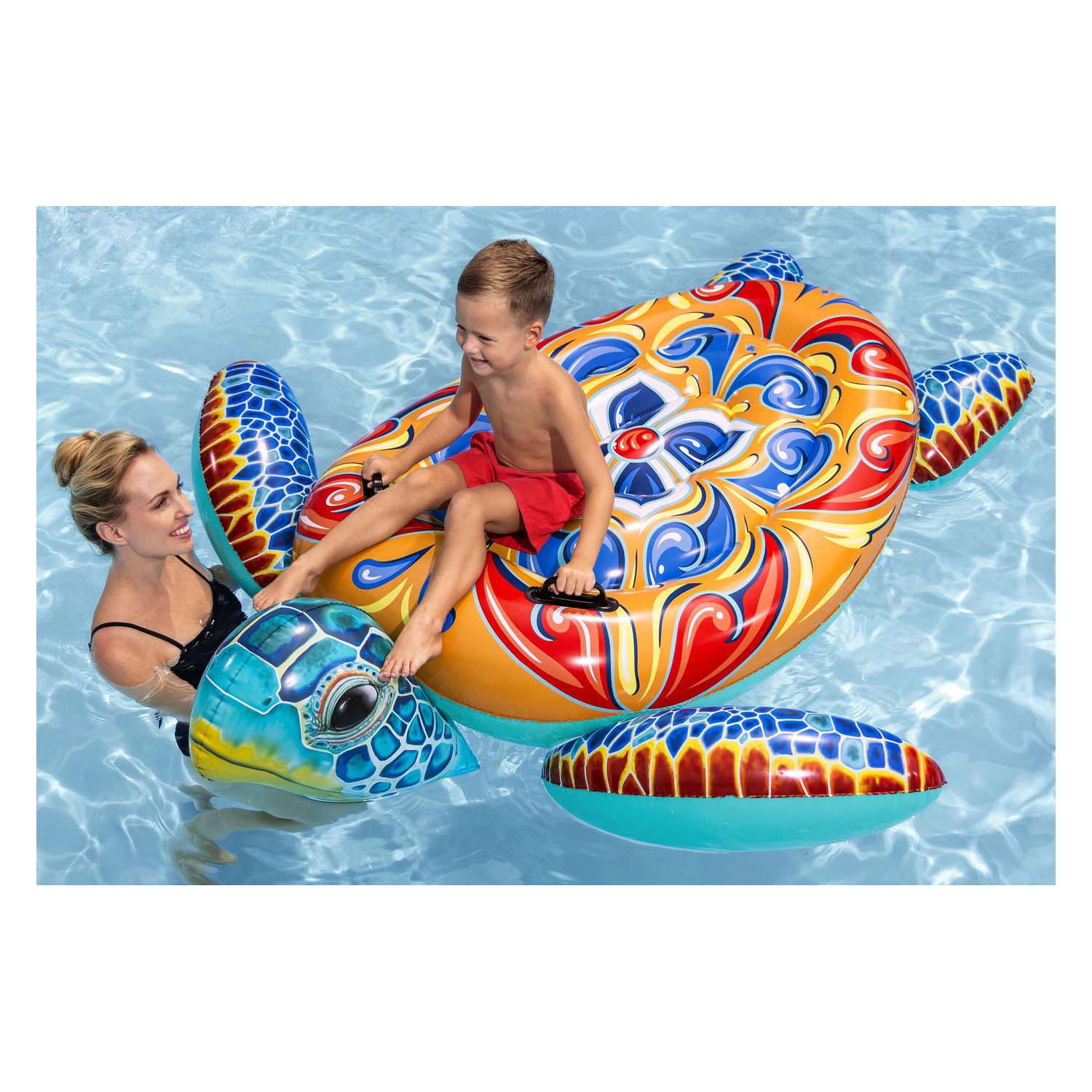 Bestway Rider Mediteraans Opblaas Schildpad, 186cm