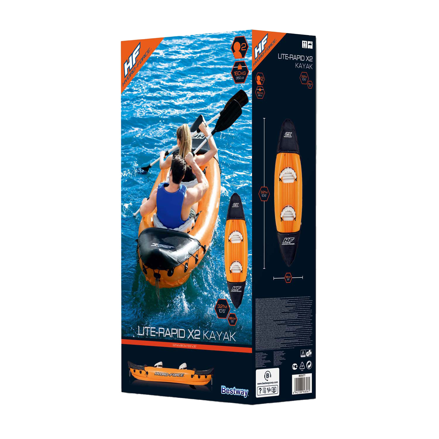 Hydro Force Kajak Rapid X2 Set Opblaasbaar