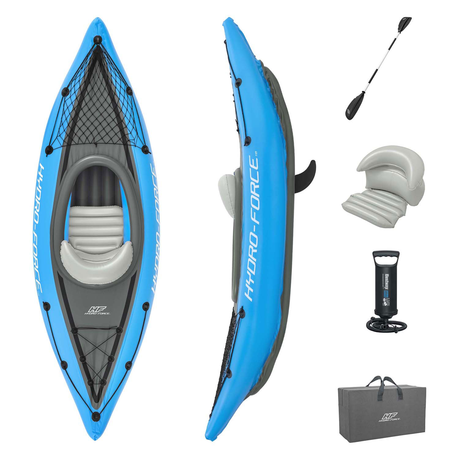 Ensemble de kayak gonflable Hydro Force Cove Champion X1